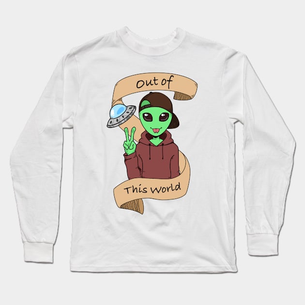 Alien Long Sleeve T-Shirt by 1790Designs